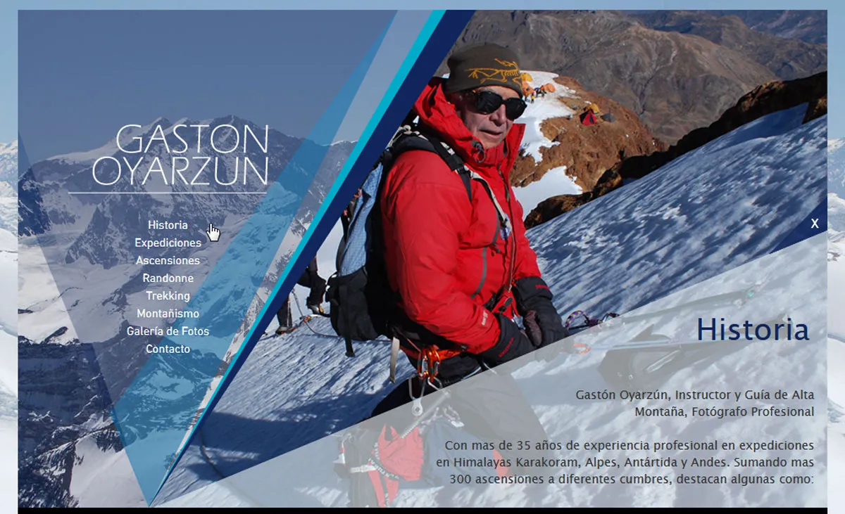 Sitio Web del Montañista Gastón Oyarzún